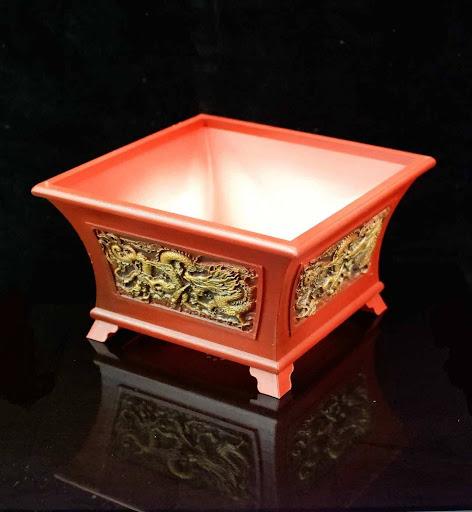 Product image - DRAGON WALL ORANGE 25X25X10CM