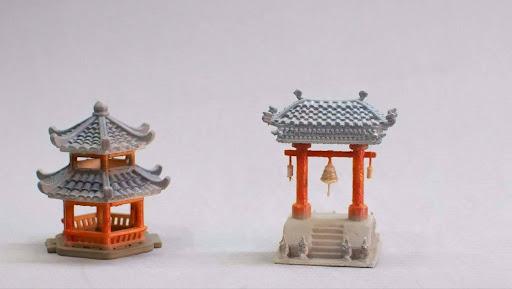 Product image - Pagoda Pavilion and the Bell Pavilion Set