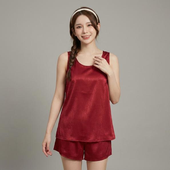 Product image - Pijama Lụa Mềm Sát Nách - Cao Cấp