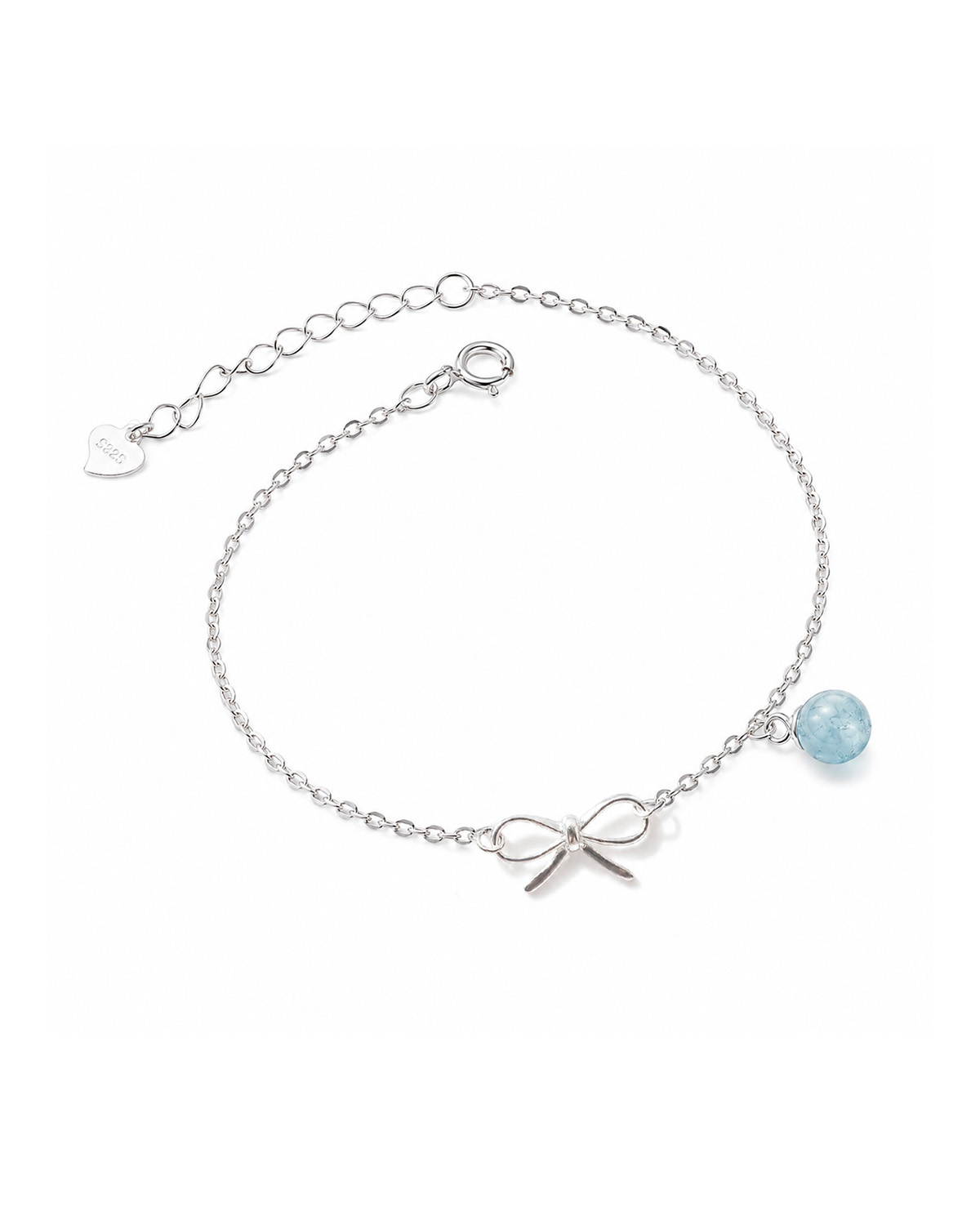 Vòng Tay Sincera Bowtie Birthstone | Bạc s925 Mix Đá