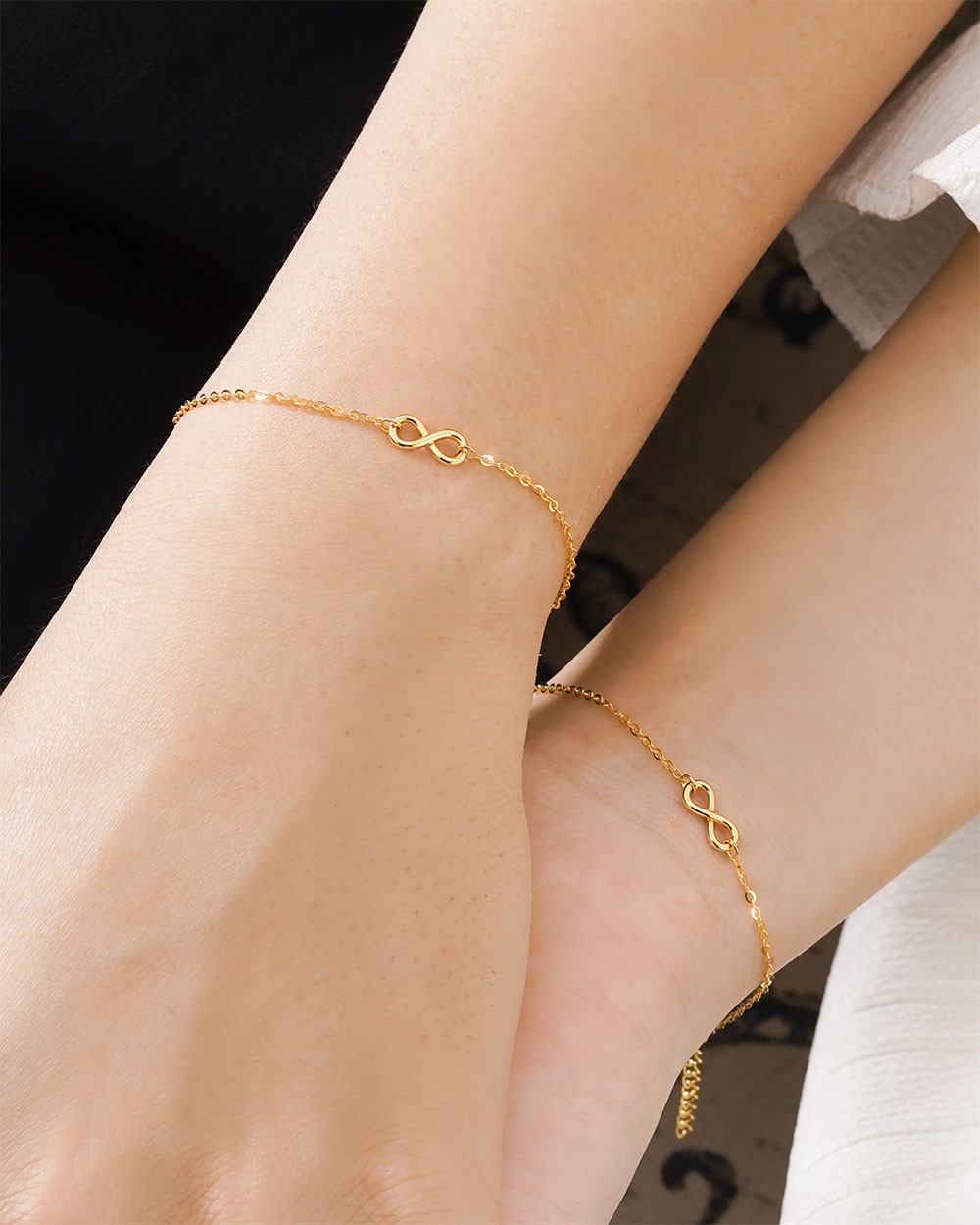 Vòng Tay Sincera Infinity O Basic | Bạc s925 Xi Vàng 18K