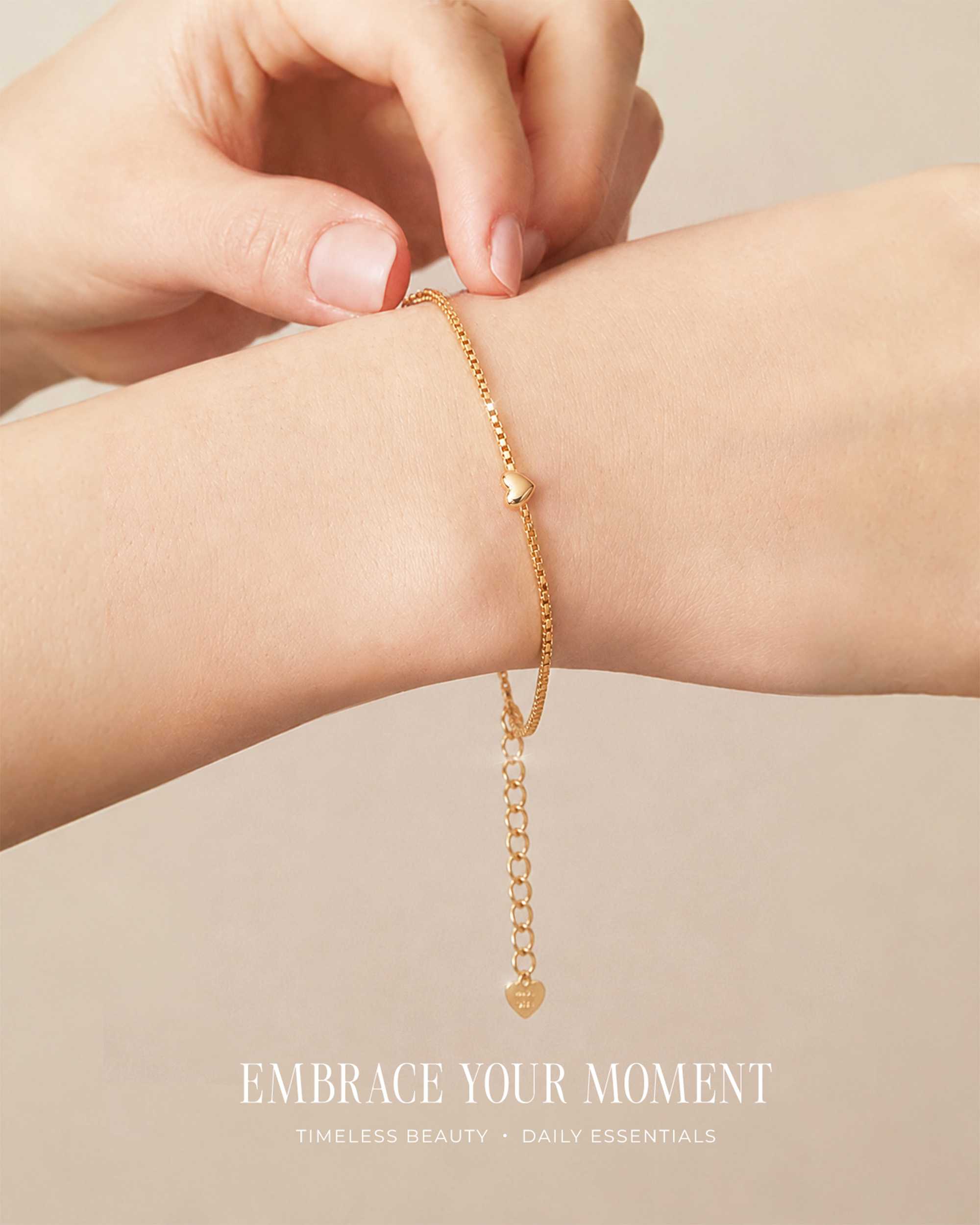 Vòng Tay Sincera VTHEARTYG01 | Bạc s925 Xi Vàng 18K