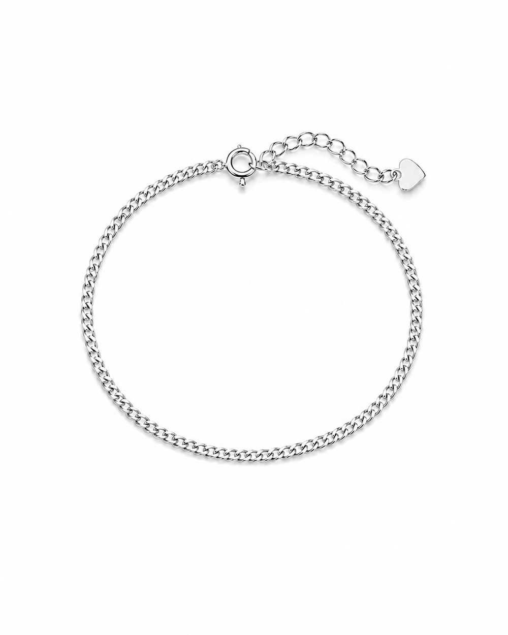 Lắc Chân Sincera Basic Curb Chain | Bạc s925