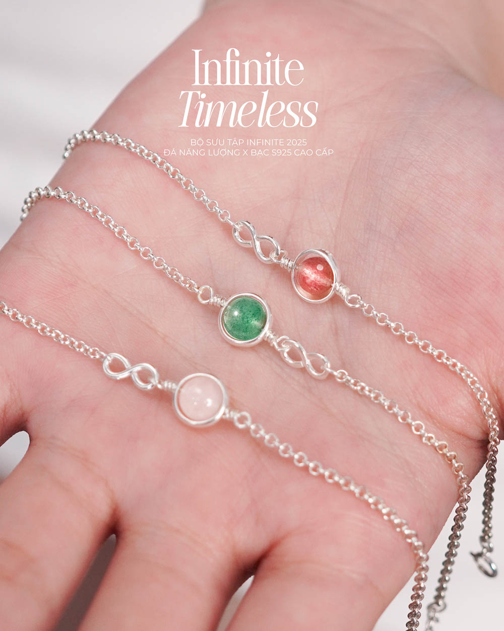 Vòng Tay Sincera Infinite Timeless | Bạc s925 Mix Đá