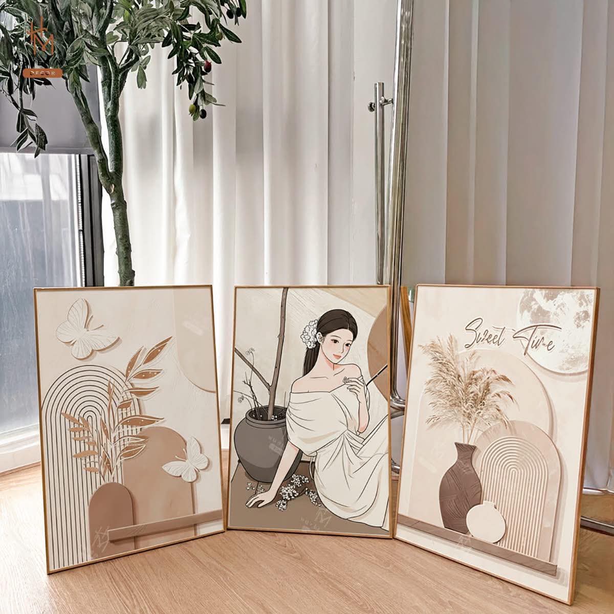 Bộ 3 Tranh treo tường nghệ thuật 13
