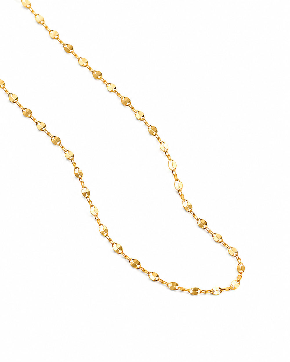 Dây Chuyền Sincera Basic Sequin Chain | Bạc s925 i Vàng 18K