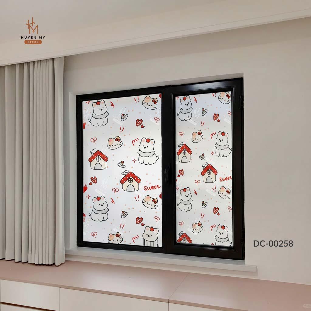 Decal Cát Mờ Dán Kính Mẫu Mã Hiện Đại, Decor Kính, Gương Văn Phòng, Spa, Quán Cafe – Huyền My Decor