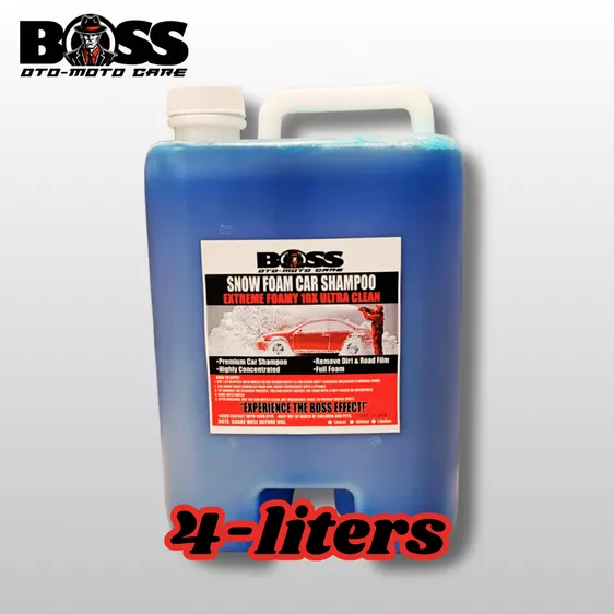 Product image - 4 LITERS BOSS SNOW FOAM CAR SHAMPOO 10 FOAMY PH NEUTRAL SAFE FOR CERAMIC AND PPF