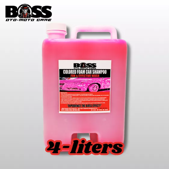 Product image - 4 LITERS BOSS COLORED FOAM CAR SHAMPOO SAFE FOR CERAMIC AND PPF