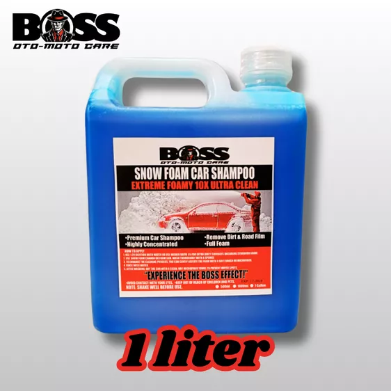 Product image - 1 LITER BOSS SNOW FOAM CAR SHAMPOO 10 FOAMY PH NEUTRAL SAFE FOR CERAMIC AND PPF