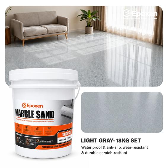 Product image - 18KG Epoxen Marble Gray Paint | SmartLevel Formula | High Gloss
