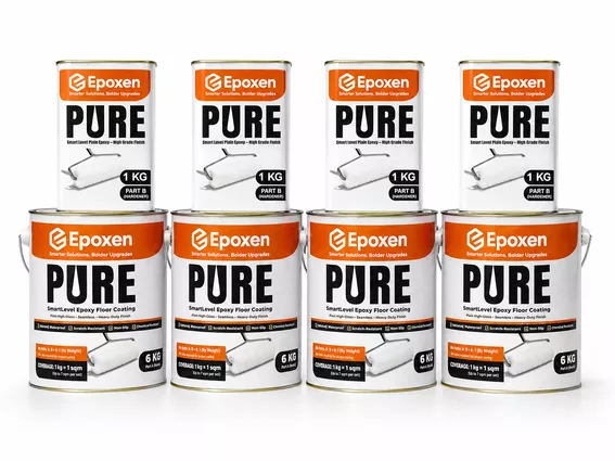 Product image - Epoxen Pure Epoxy Resin Floor Coating - Industrial Grade Plain Color