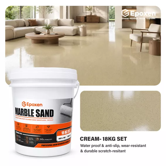 Product image - 18KG Epoxen Marble Sand Cream Epoxy Resin
