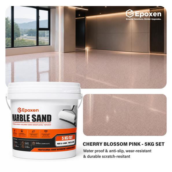 Product image - 5KG Epoxen Marble Sakura Pink Paint | SmartLevel Formula | High Gloss