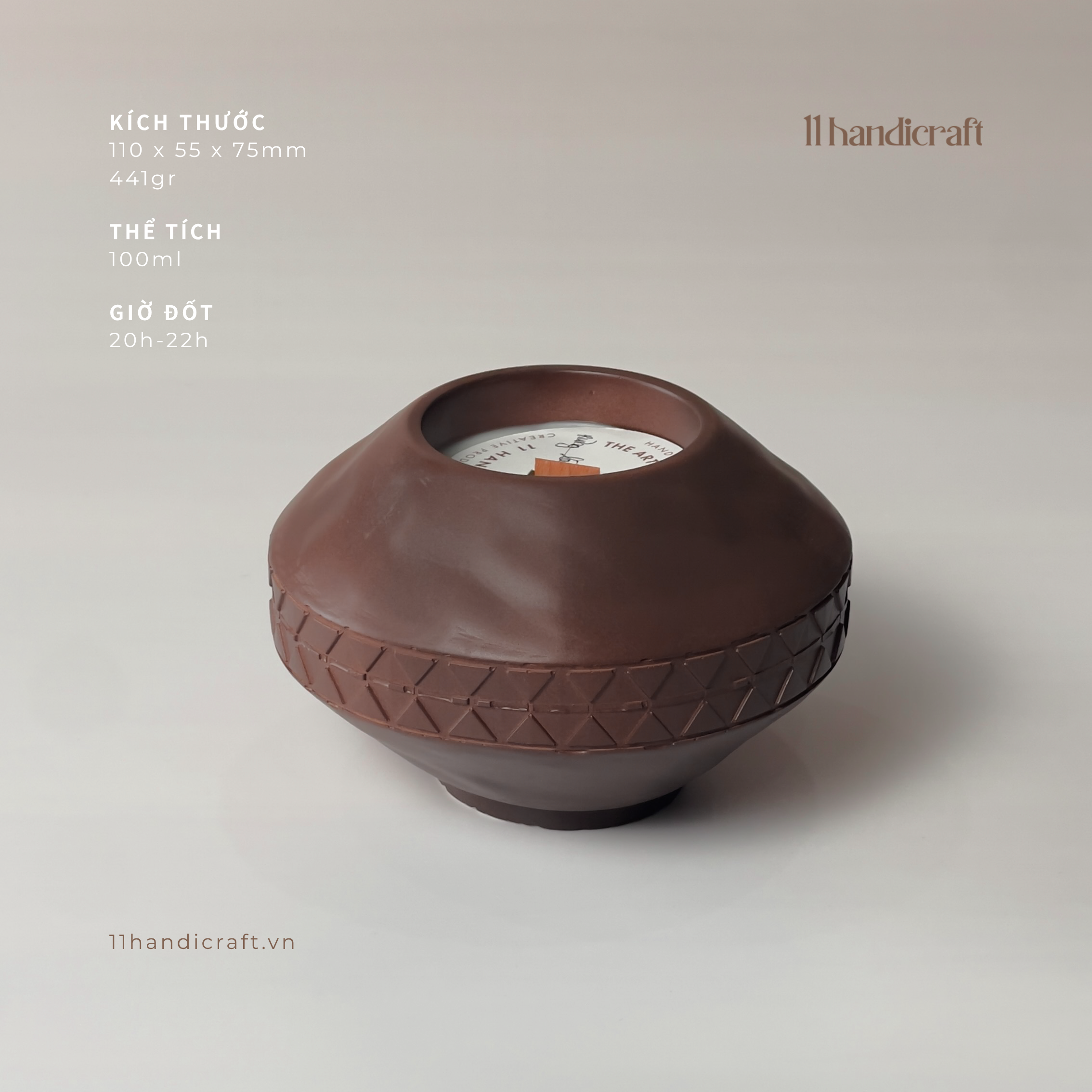 Nến thơm Tây Nguyên - Hơ Gor - 100g