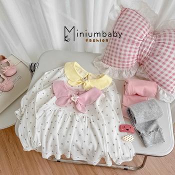 Bộ dài quần dài bé gái có cổ