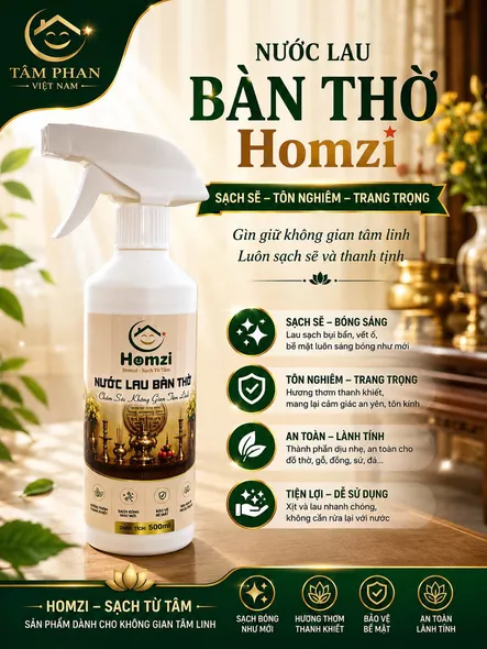 Product image - Nước Lau Bàn Thờ Homzi