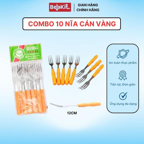 Product image - Nĩa Trúc Nhựa túi 10 cái