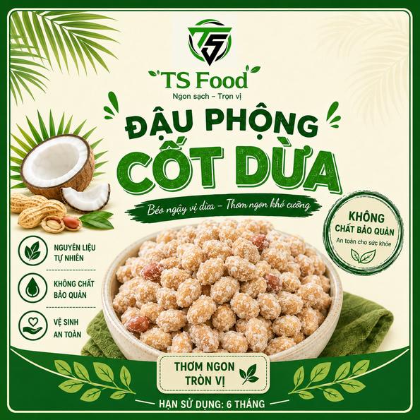 Product image - Đậu Phộng Cốt Dừa - TS Food
