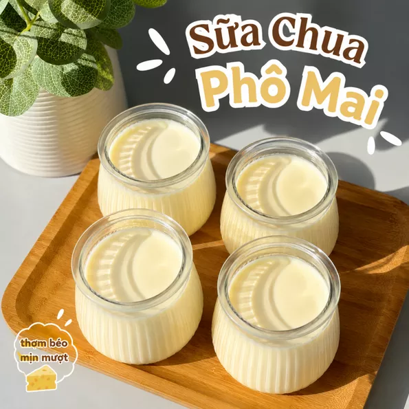 Product image - Sữa chua Phô Mai Kem( 1 set 4 hũ)