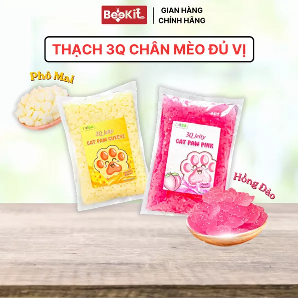 Product image - Thạch 3Q Chân Mèo Đủ Vị 1kg