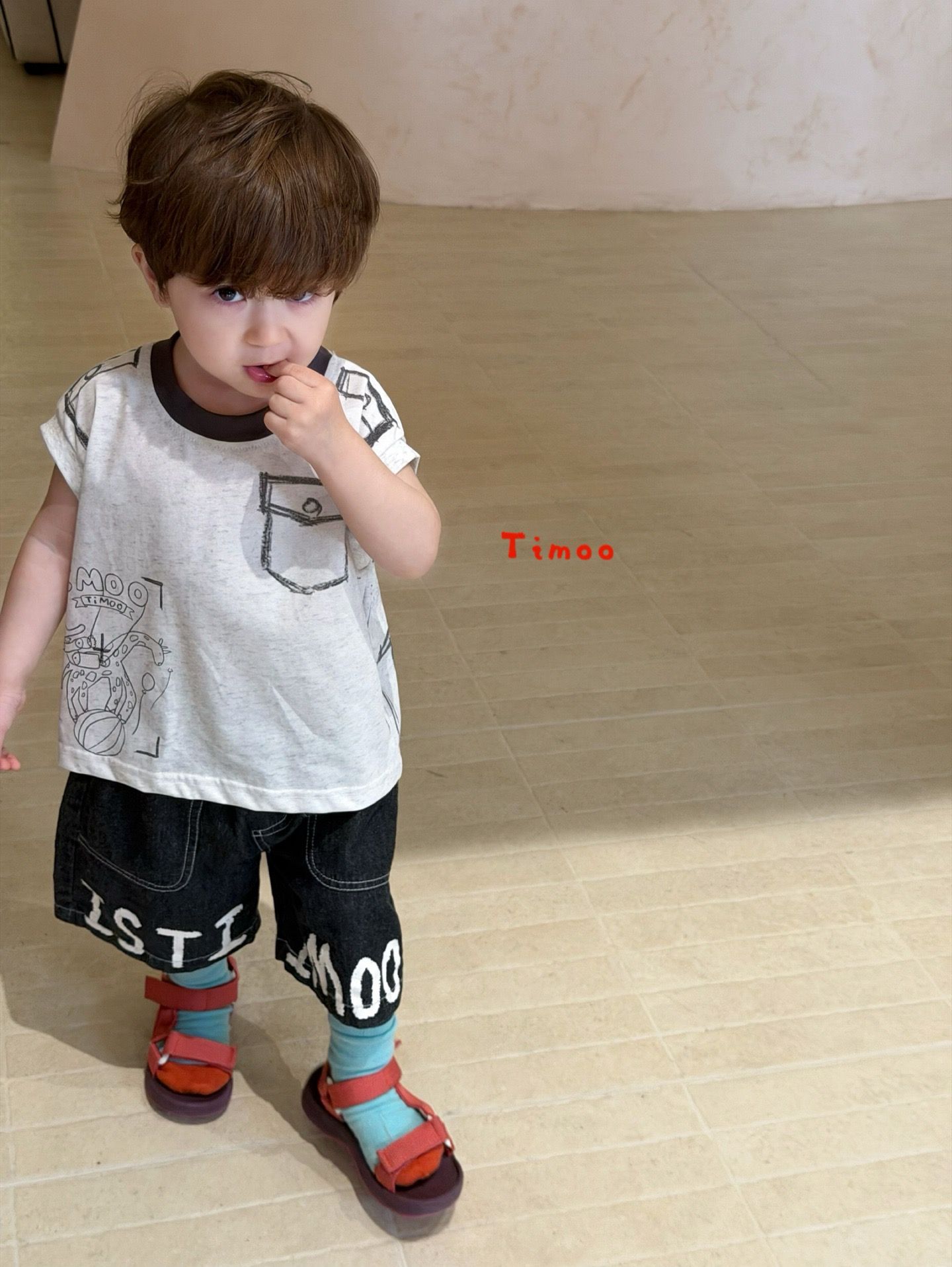 IS Timoo - Quần short jeans đen