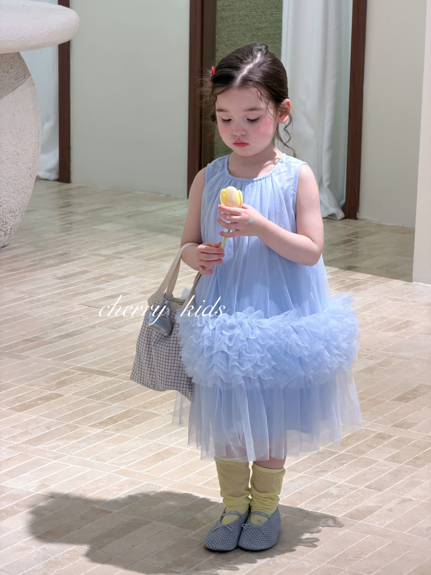 Cherry Kids - Đầm tulle blue