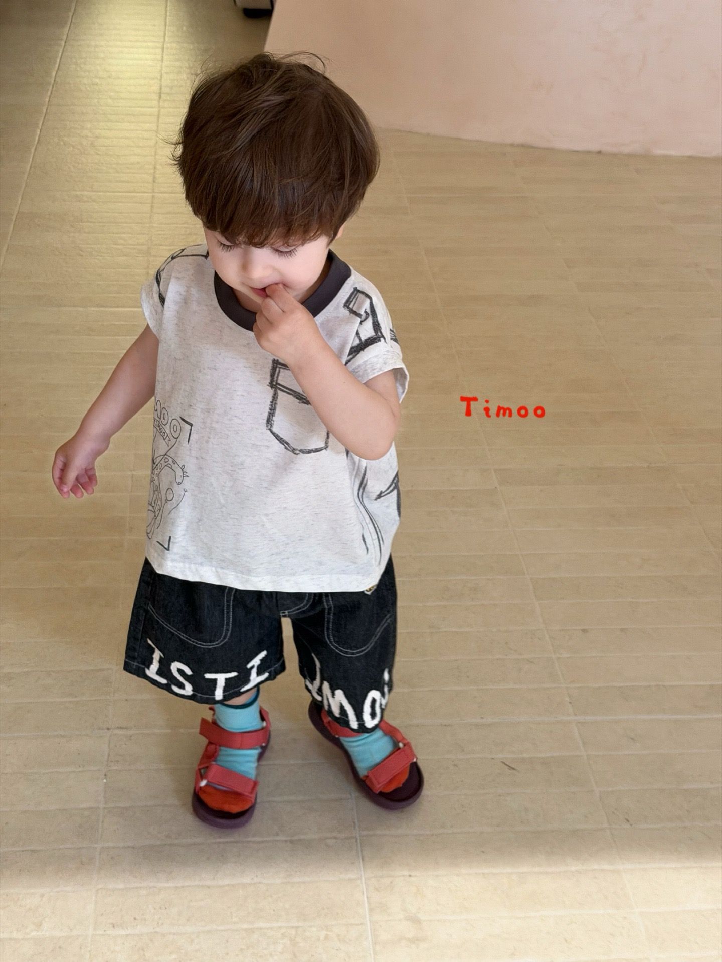IS Timoo - Quần short jeans đen