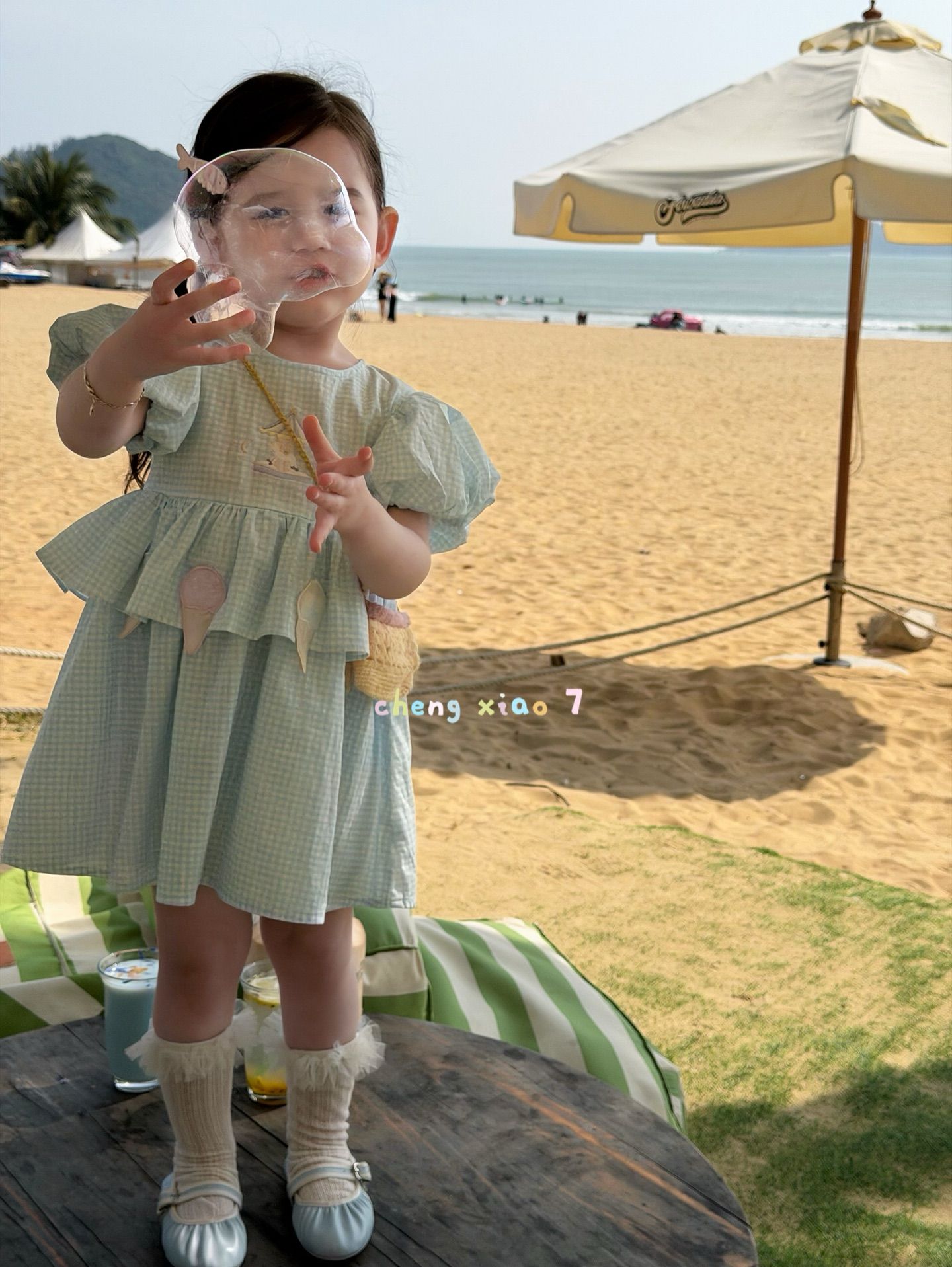 Cheng Xiao - Đầm ice cream vai bồng