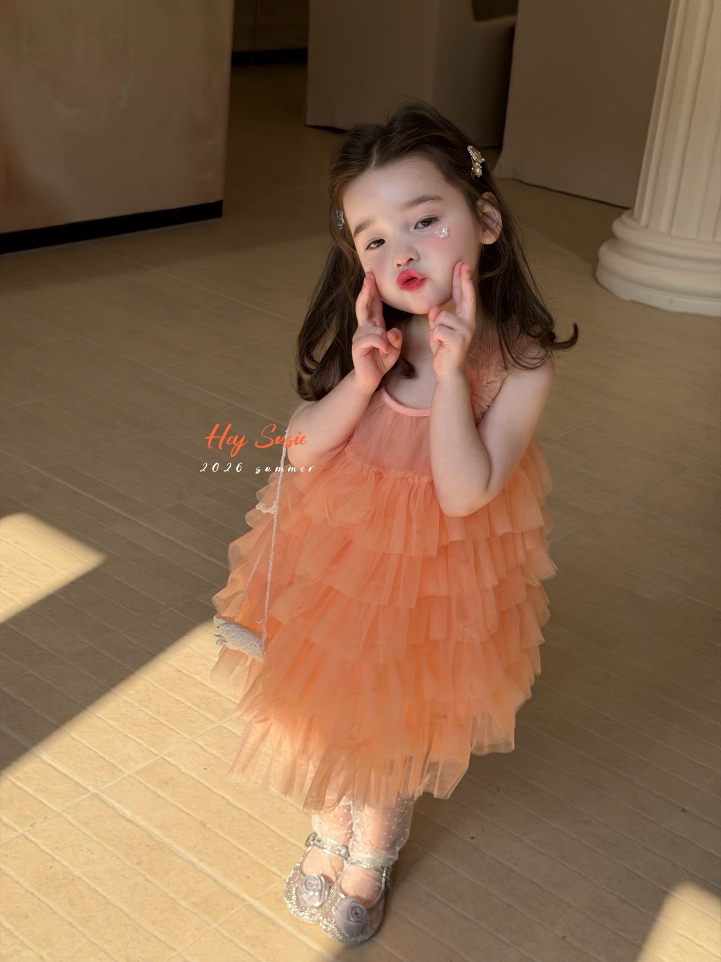 Hey Susie - Đầm hai dây 17067 tutu bright orange