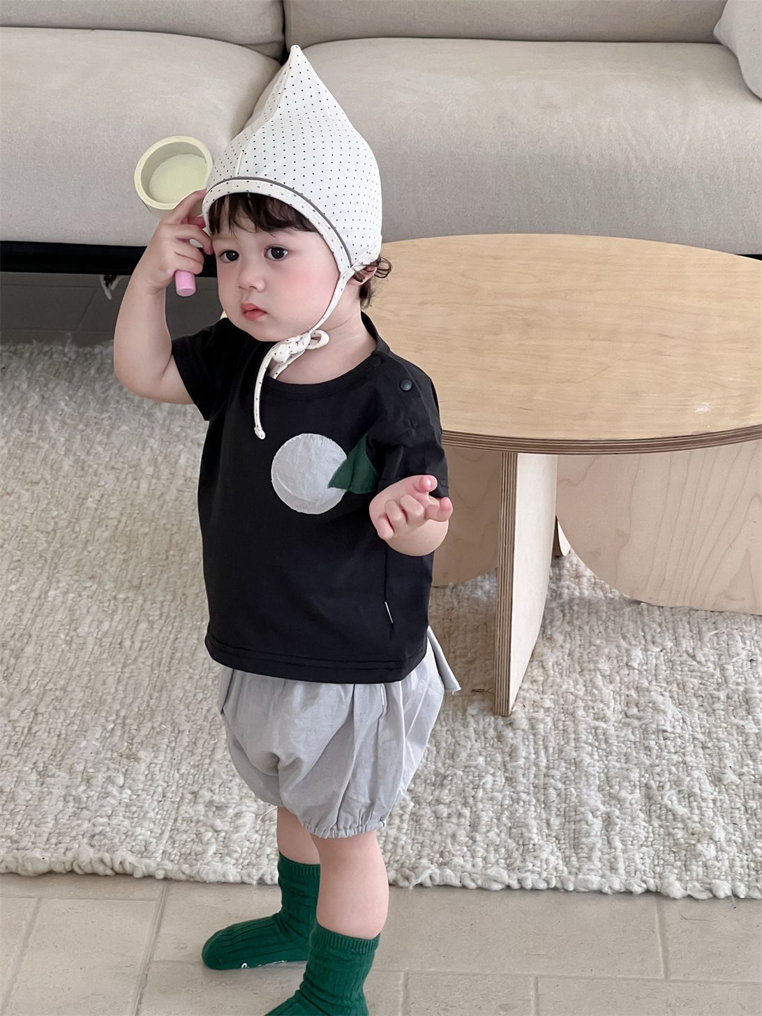 Set bé trai shapes patch quần bo TLK