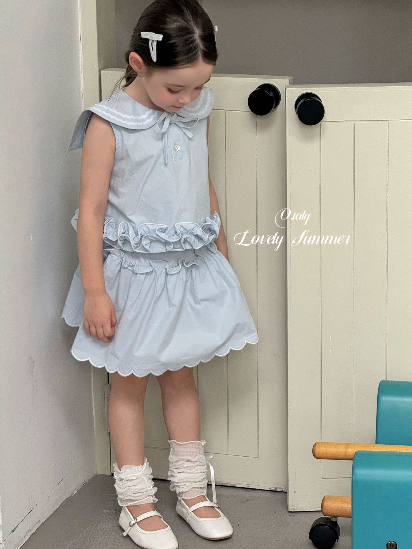 Set váy áo Otaly nữ sinh cổ choàng