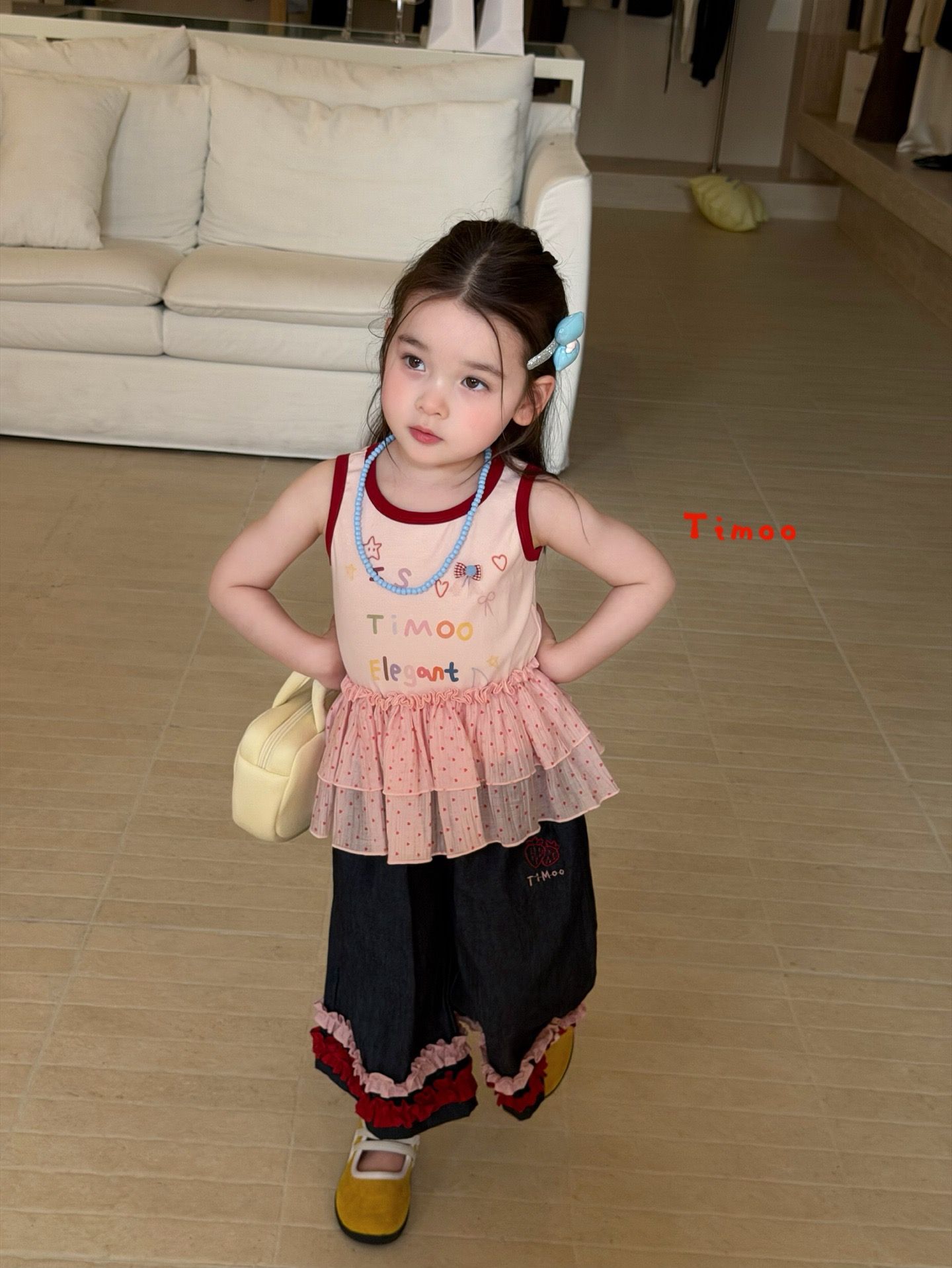 Timoo Elegant - Áo không tay rosy bibi