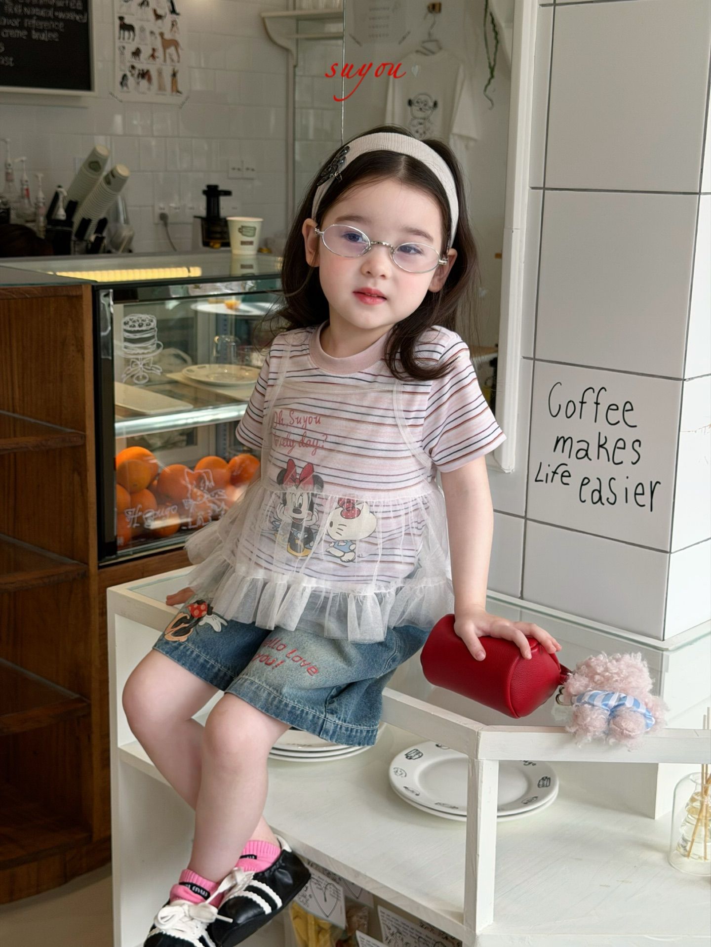 Minnie love day Suyou - Quần short denim