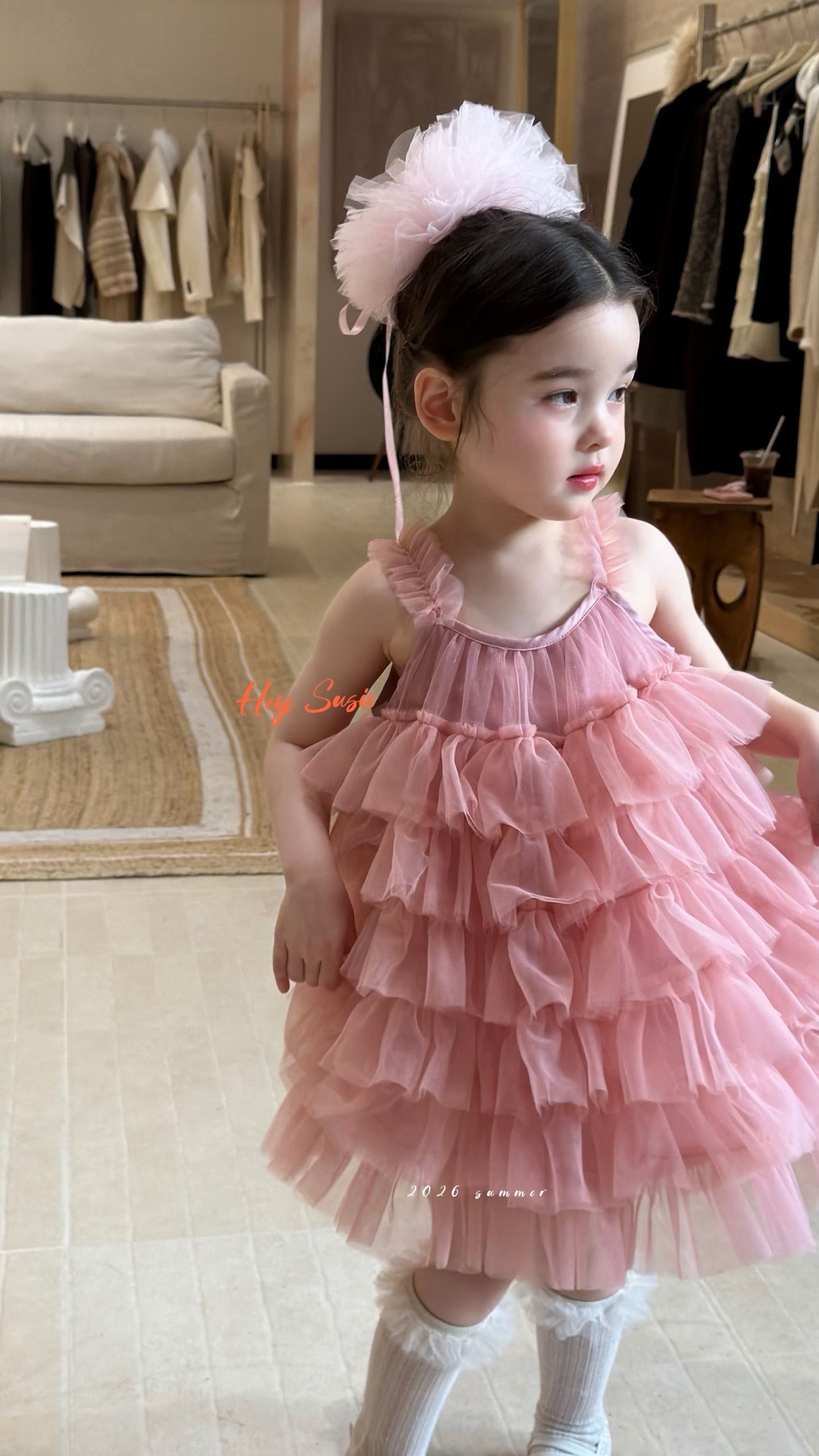 Hey Susie - Đầm hai dây 17067 tutu pinky