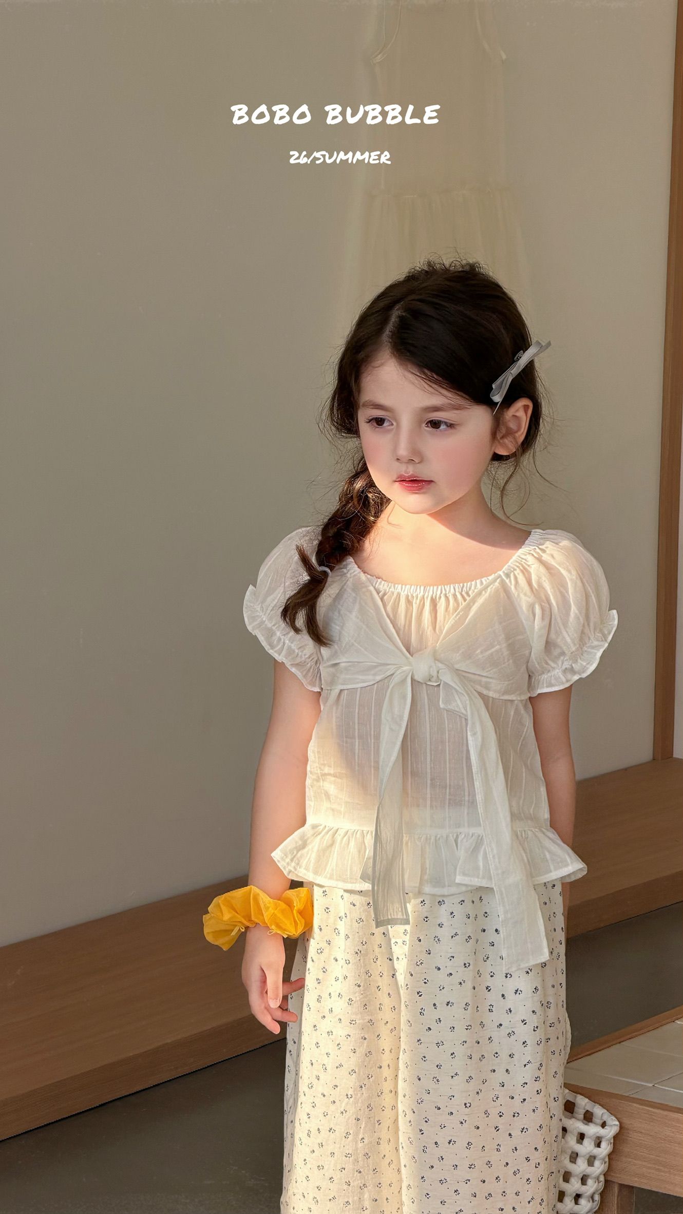 Bobo Bubble - Set nơ và hoa - Áo nơ