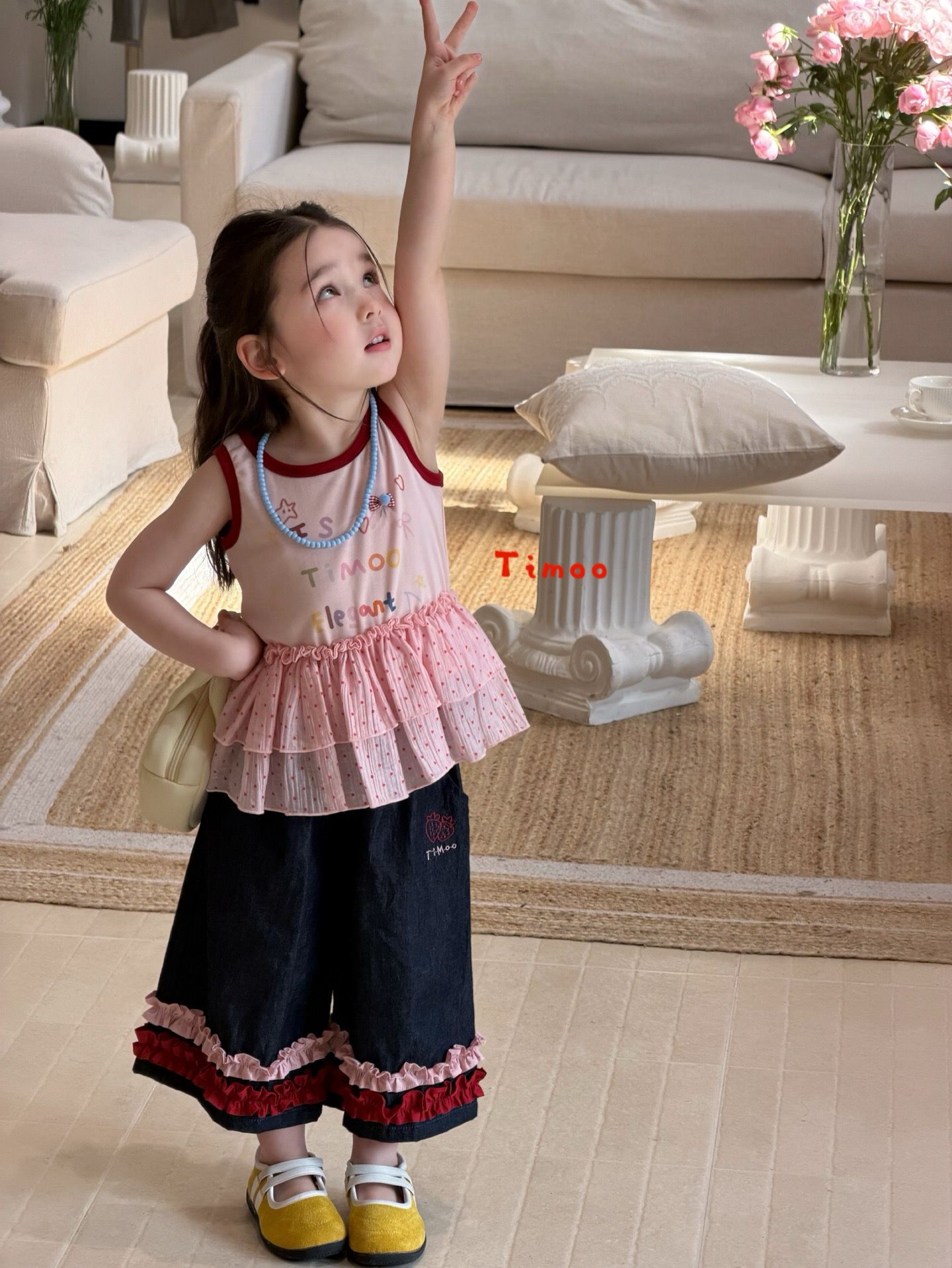 Timoo Elegant - Áo không tay rosy bibi