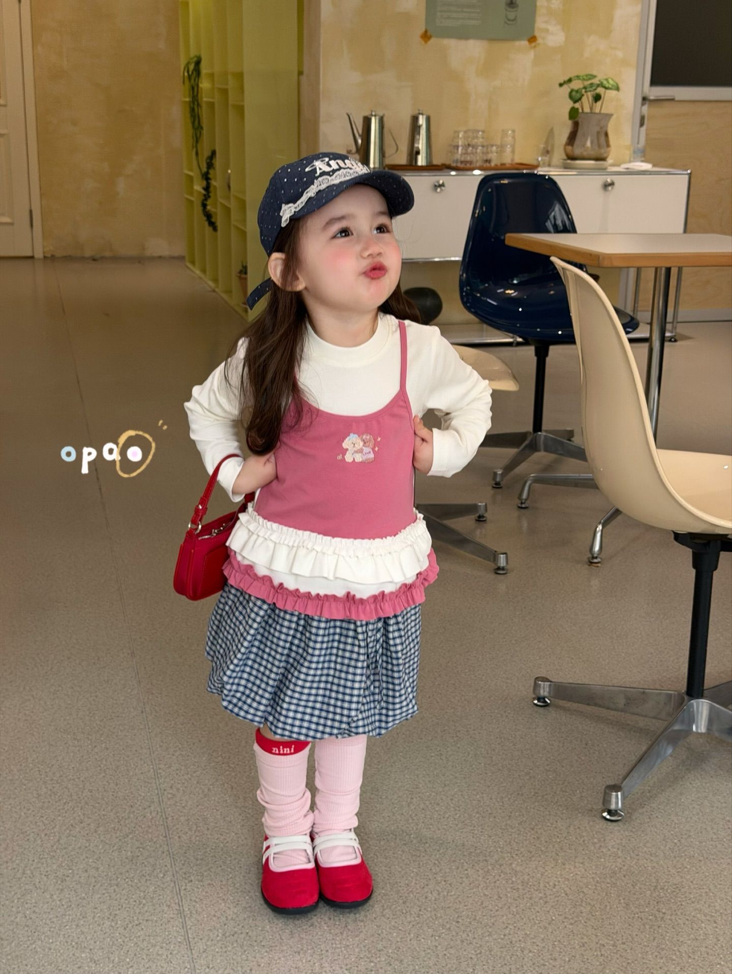 Opao - Áo cún hồng 2in1 màu hồng xinh quáa