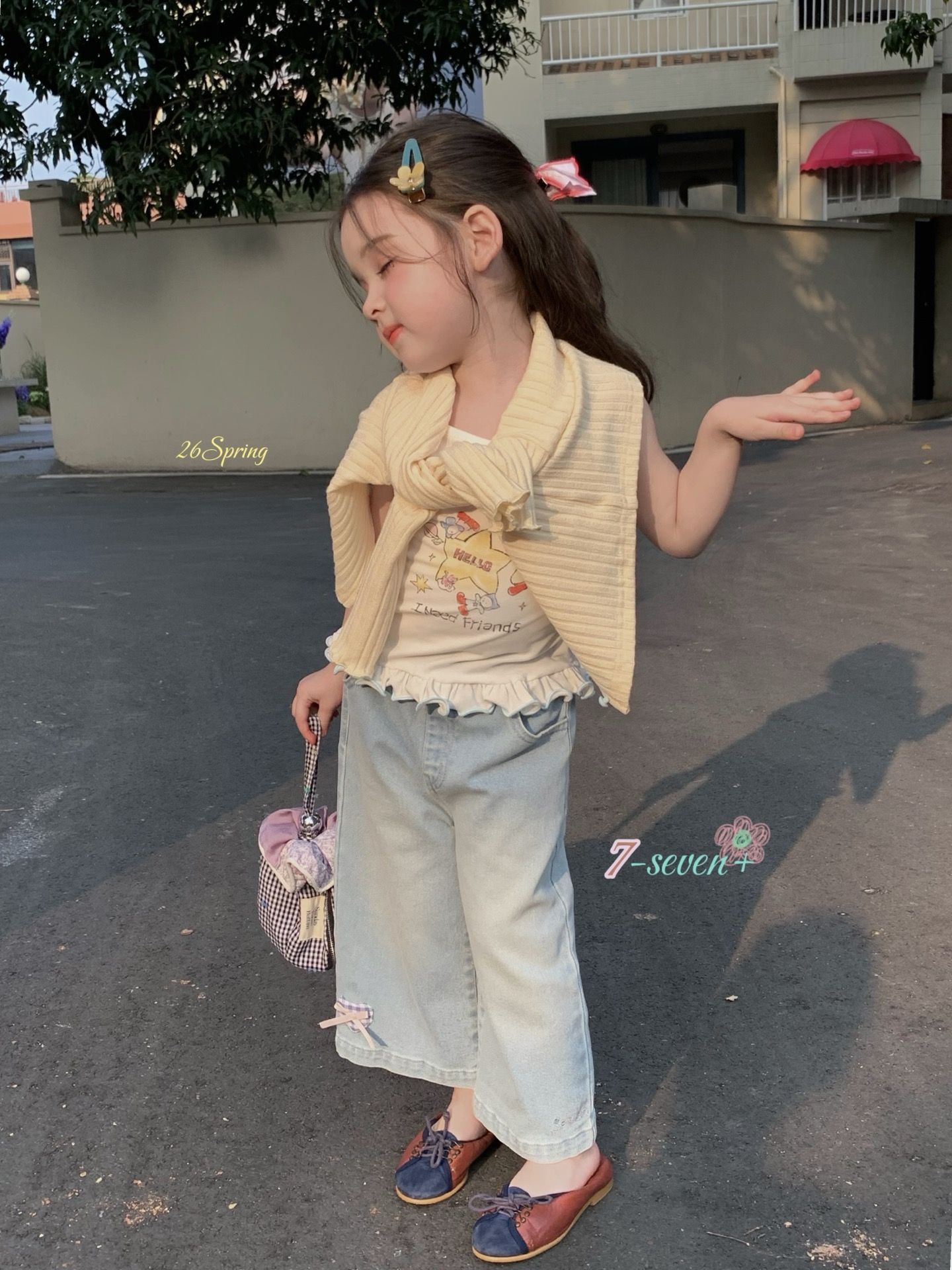 Quần denim ống suông 7-seven