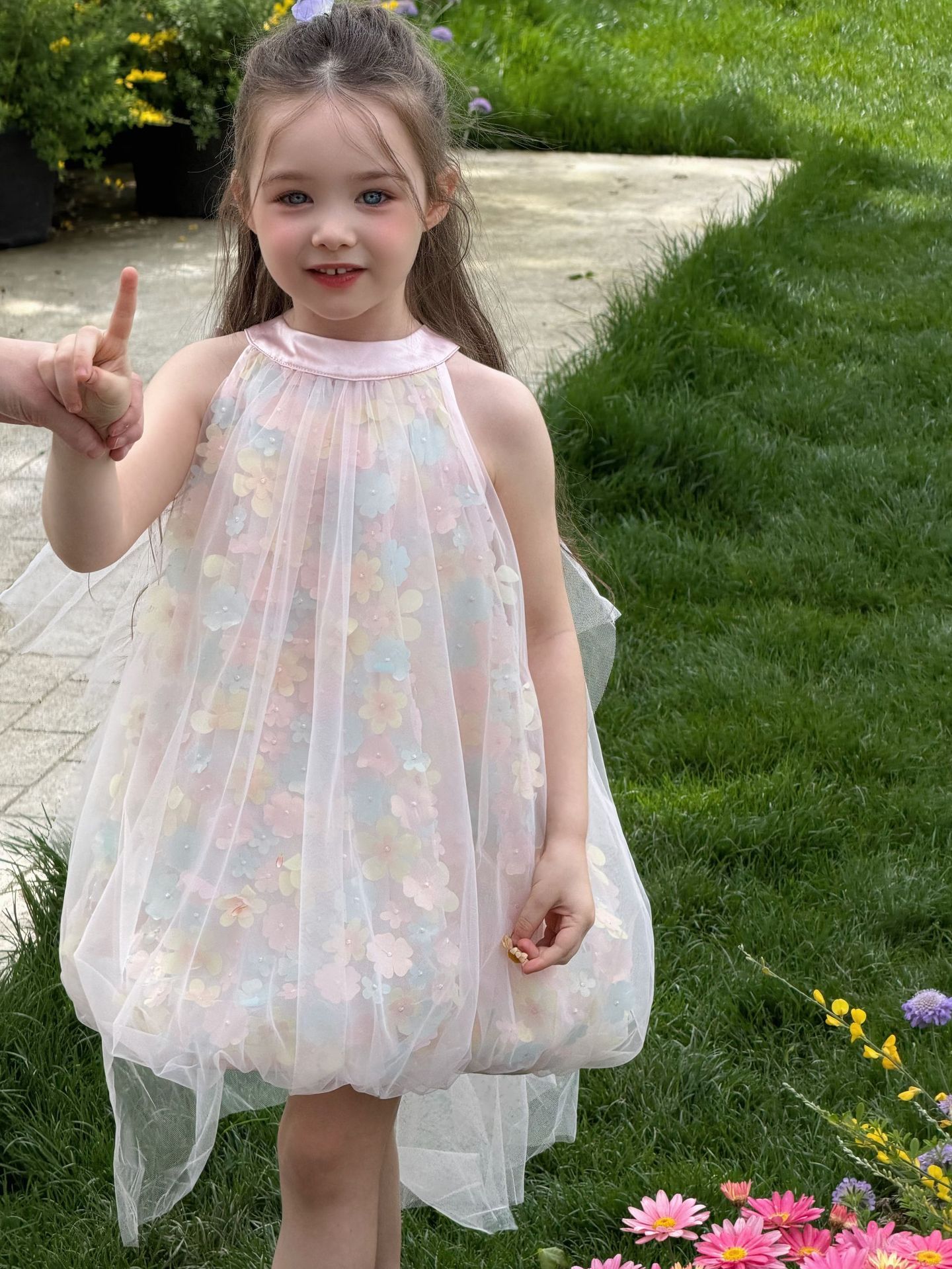 Đầm yếm Otaly Angel Tulle nơ lưng