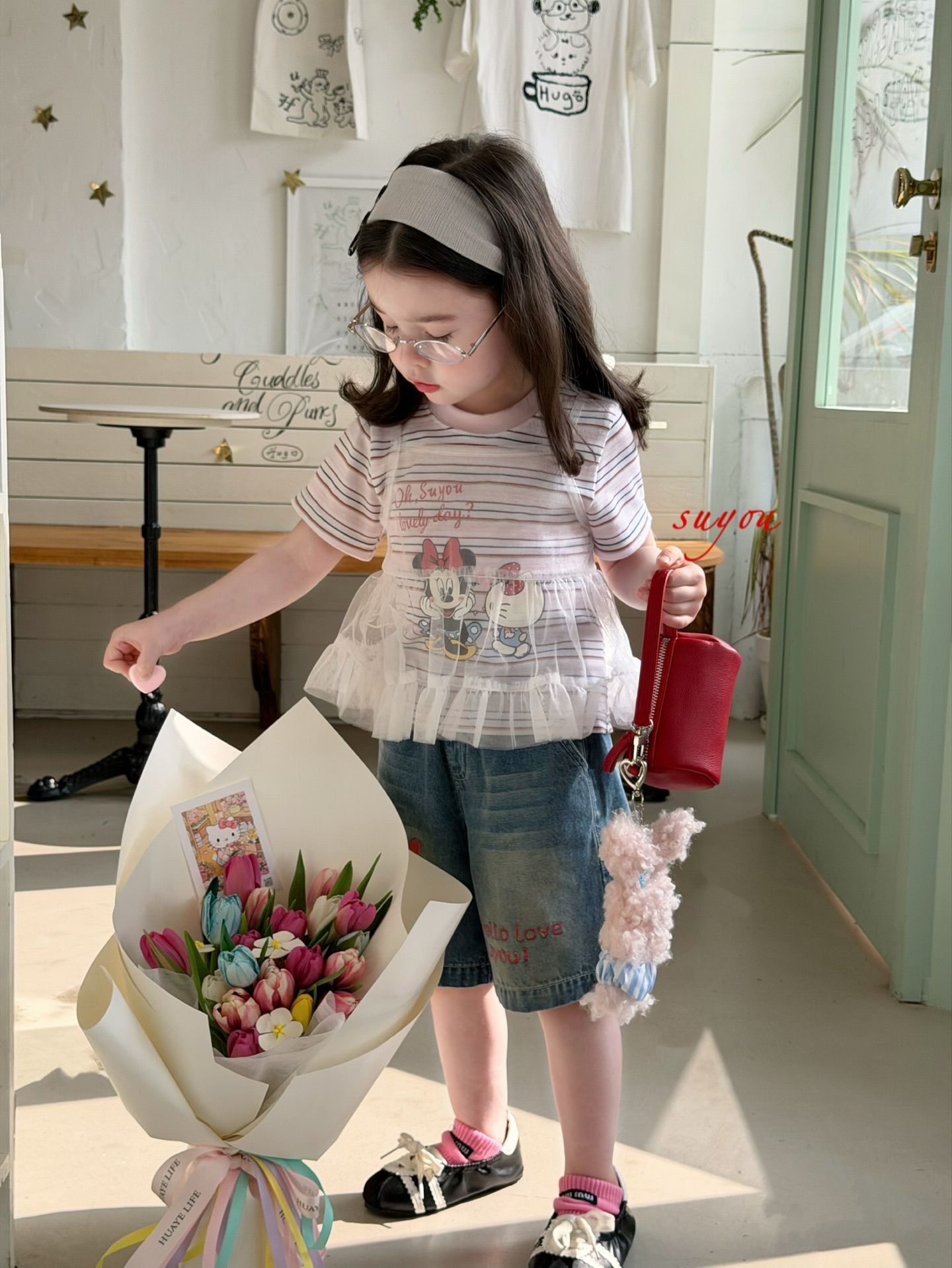 Minnie love day Suyou - Quần short denim