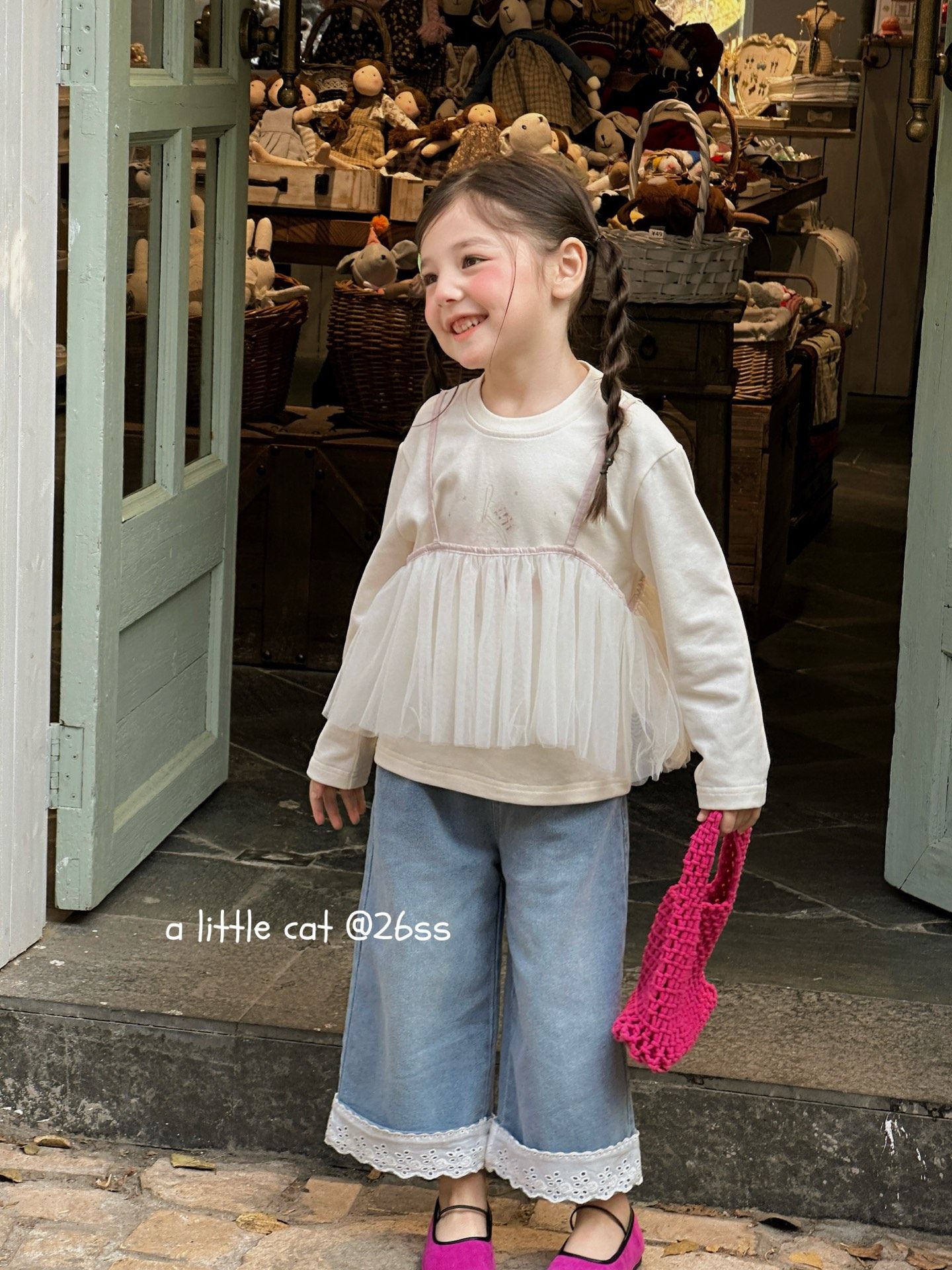 A Little Cat - Set2 áo Angel Lace