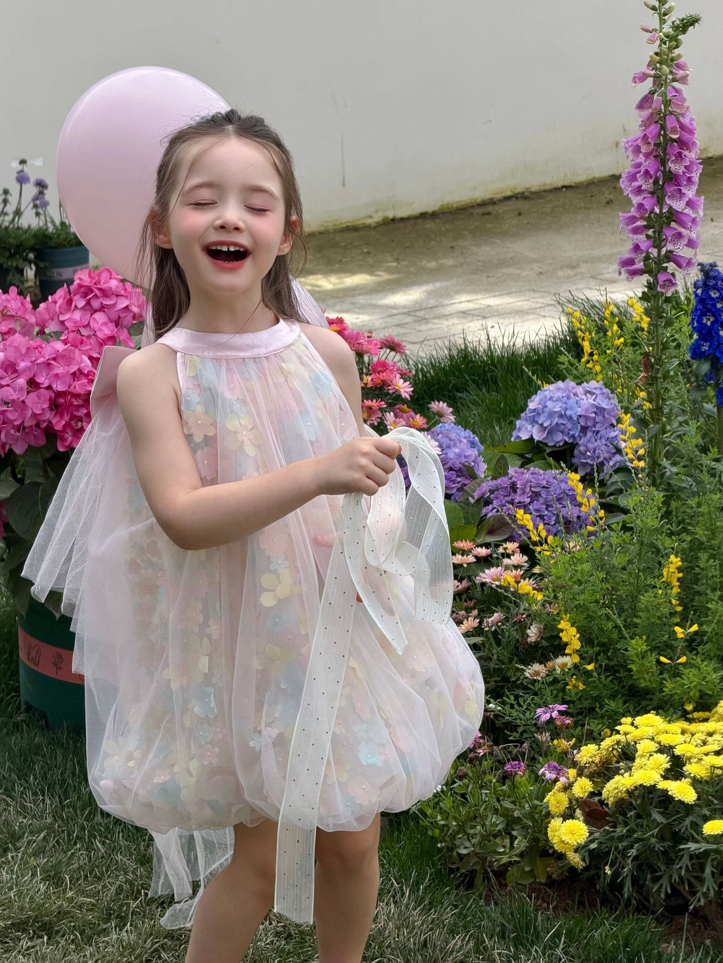 Đầm yếm Otaly Angel Tulle nơ lưng