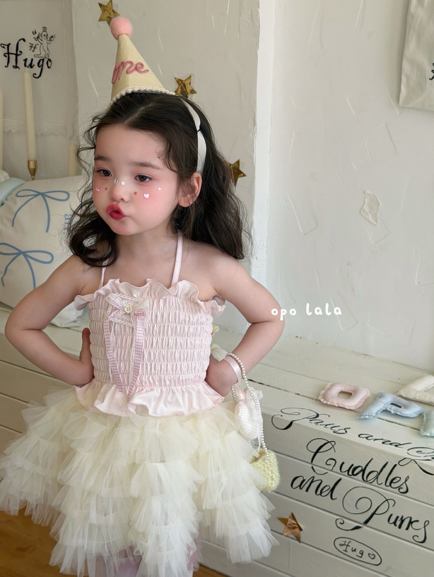 Váy áo Opo Lala ngọt ngào - Áo hai dây hồng