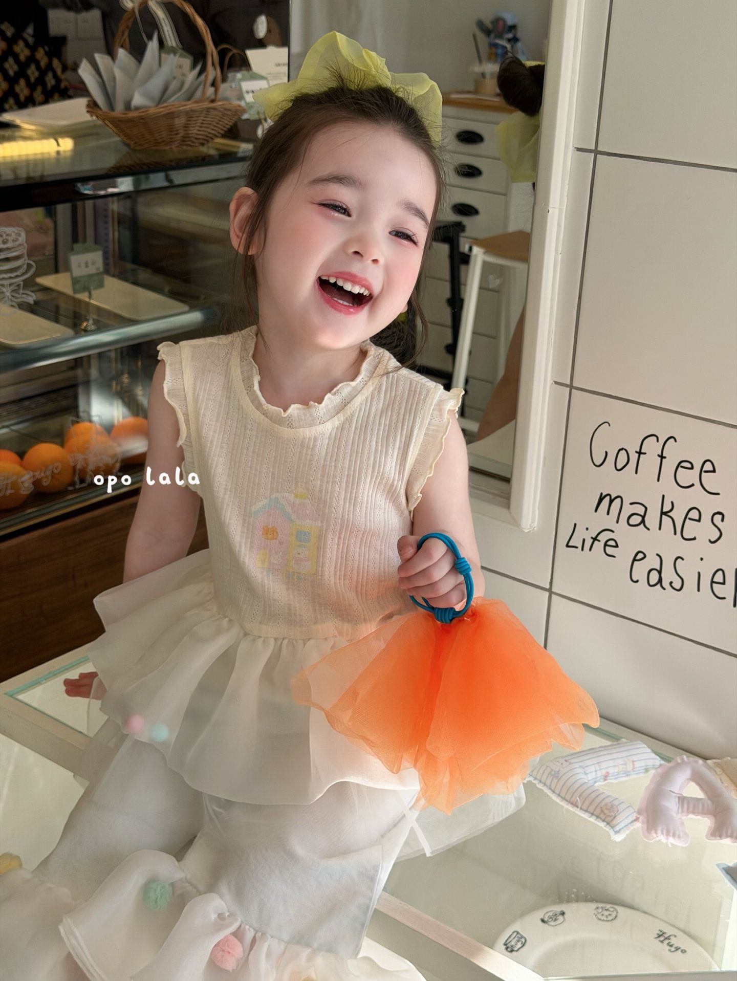 Opo Lala gấu tutu - Áo không tay