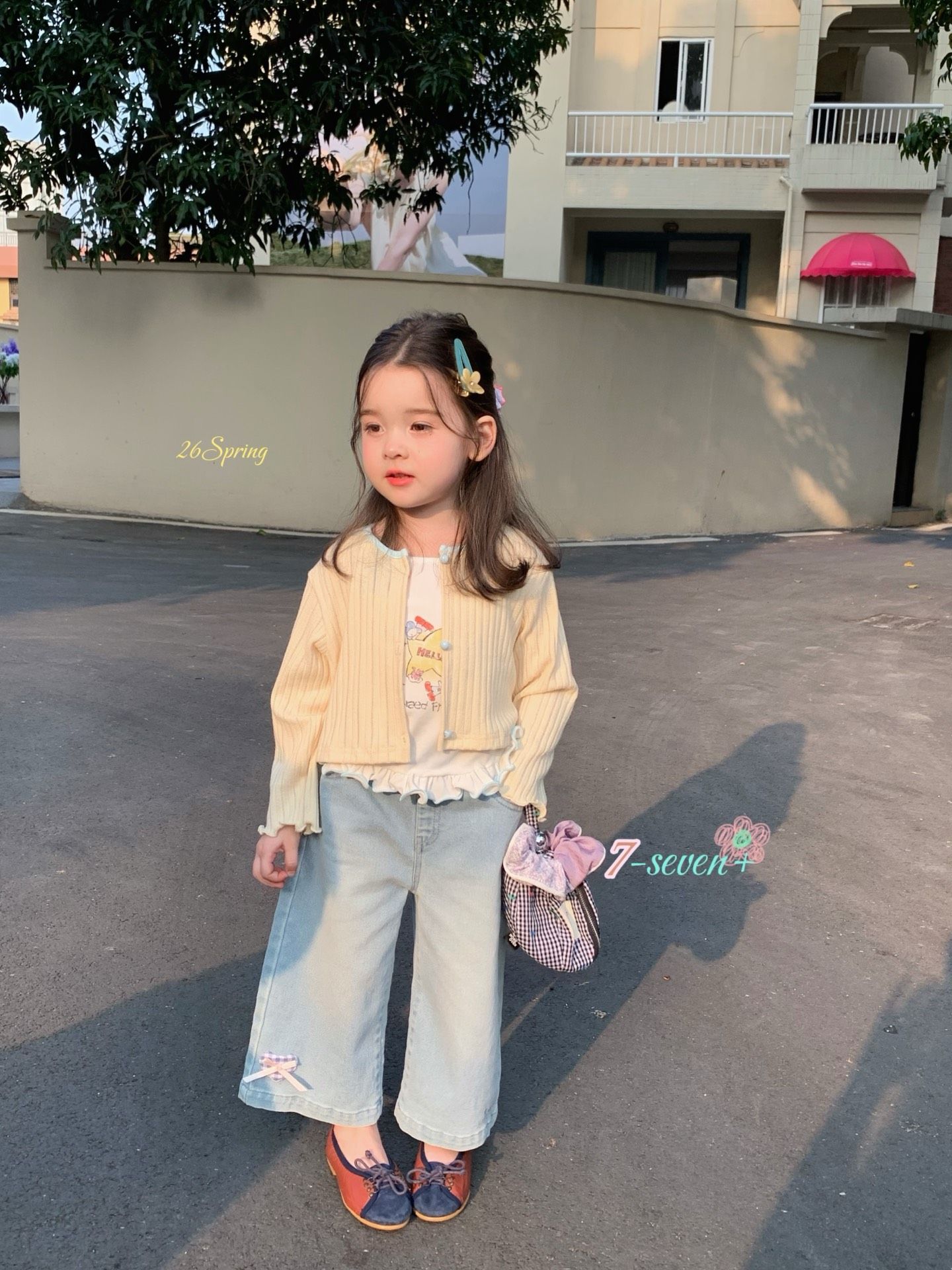 Quần denim ống suông 7-seven