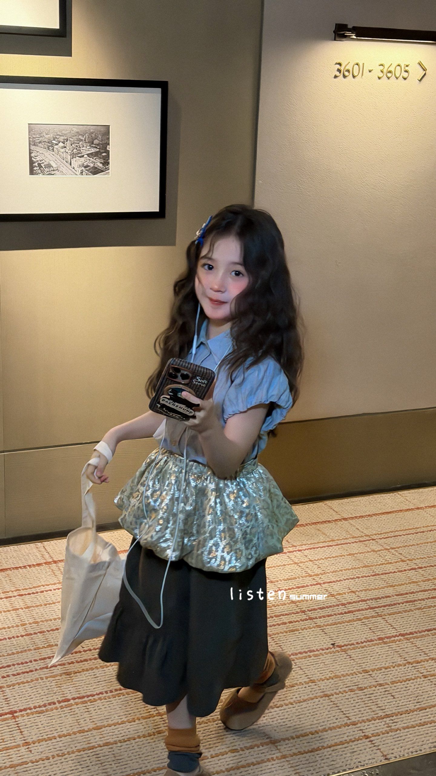 Listen - Quần xám gấu bèo lệch 641052