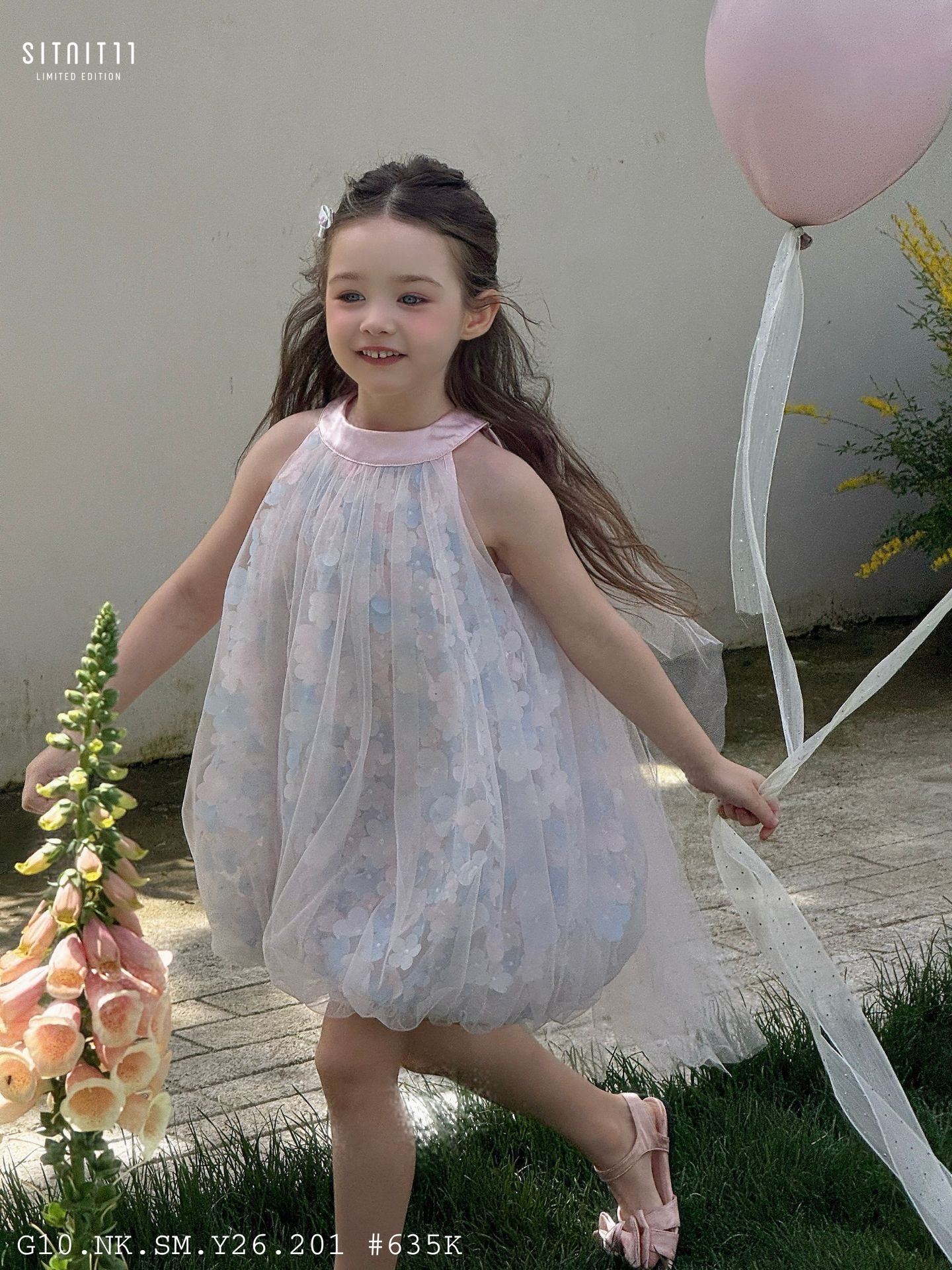 Đầm yếm Otaly Angel Tulle nơ lưng 6092
