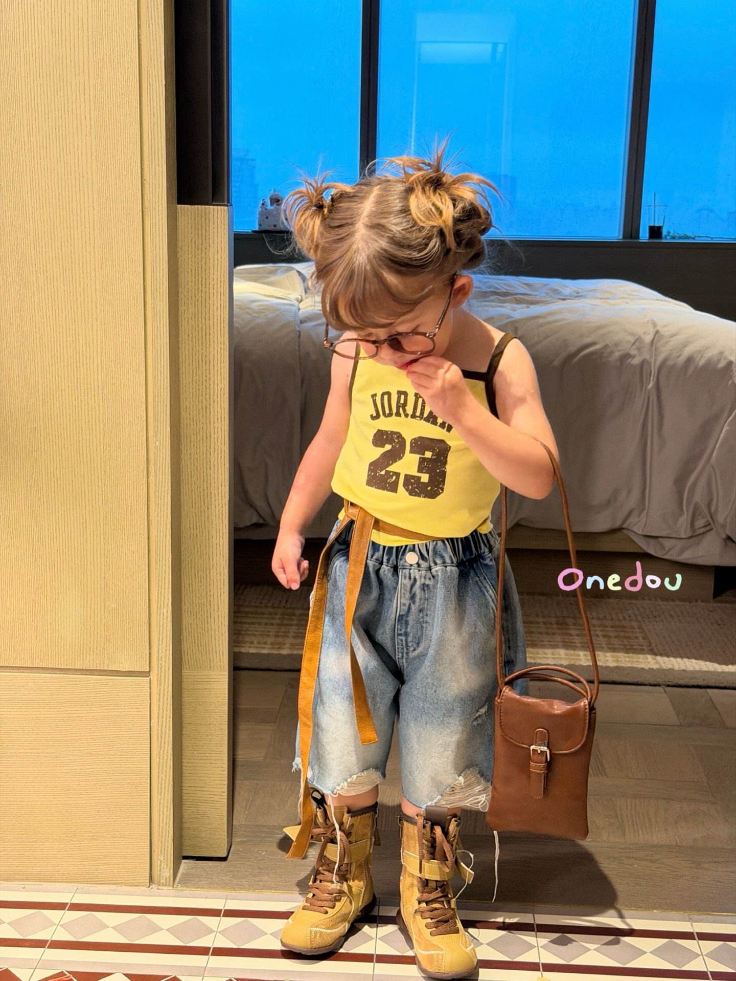 One Dou - Quần denim street vibe dáng lửng