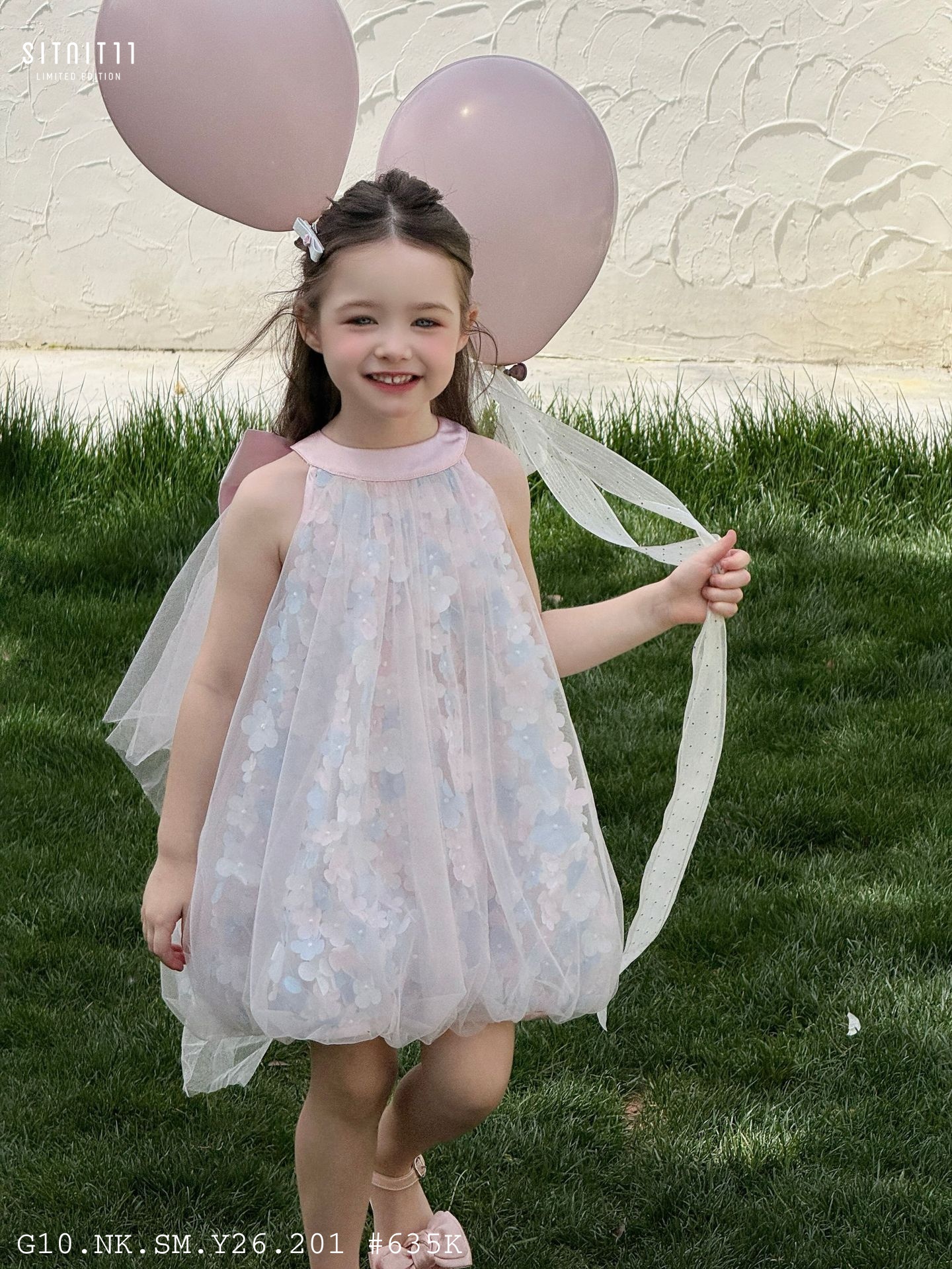 Đầm yếm Otaly Angel Tulle nơ lưng